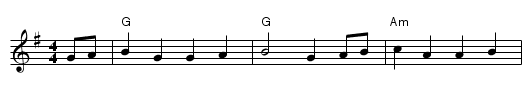Jimmy Allen - staff notation