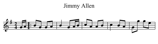 Jimmy Allen - staff notation