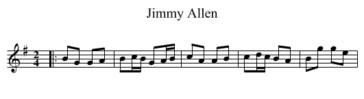Jimmy Allen - staff notation