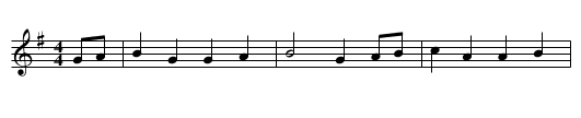 Jimmy Allen - staff notation