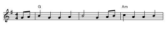 Jimmy Allen - staff notation