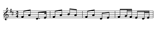 Jimmy Doyle's #2 - staff notation