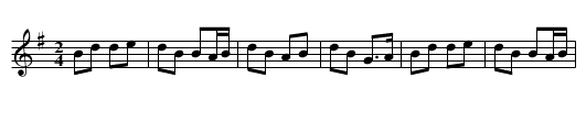 Jimmy Doyle's - staff notation