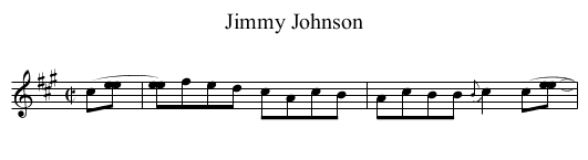 Jimmy Johnson - staff notation