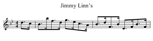 Jimmy Linn’s - staff notation