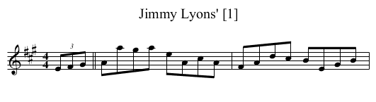 Jimmy Lyons' [1] - staff notation