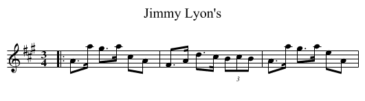 Jimmy Lyon's - staff notation