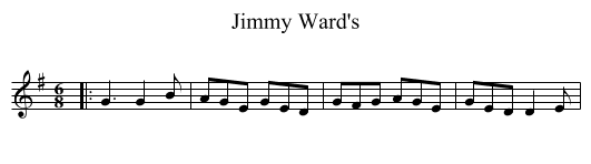 Jimmy Ward's - staff notation