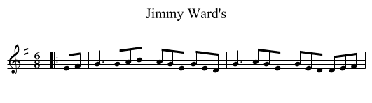 Jimmy Ward's - staff notation