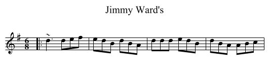 Jimmy Ward's - staff notation