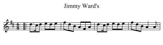 Jimmy Ward's - staff notation