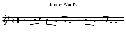 Jimmy Ward's - staff notation