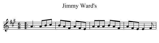 Jimmy Ward's - staff notation