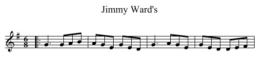 Jimmy Ward's - staff notation