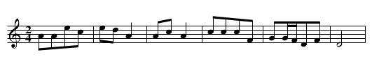 Jin keng diao - staff notation