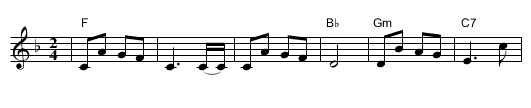 Jingle Bells [F] - staff notation