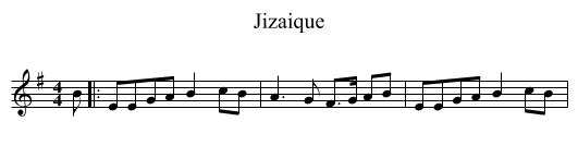 Jizaique - staff notation