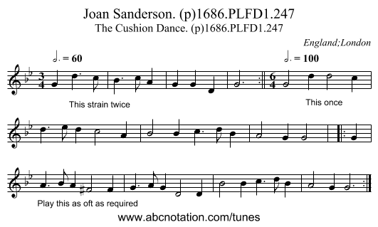 Joan Sanderson. (p)1686.PLFD1.247 - staff notation
