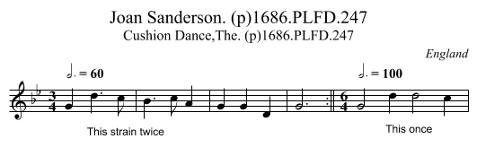 Joan Sanderson. (p)1686.PLFD.247 - staff notation