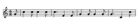 Joan's Ale - staff notation