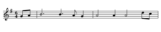 Joan's Placket - staff notation