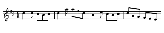 Job's done, The - staff notation