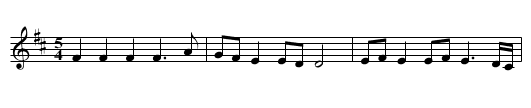 Joc De Fete - staff notation