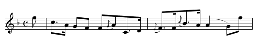 JOCK O' HAZLEDEAN - staff notation