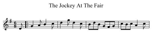 Jockey At The Fair, The  - staff notation