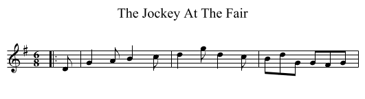 Jockey At The Fair, The  - staff notation