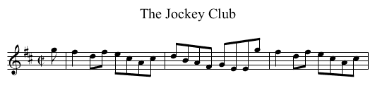Jockey Club, The - staff notation