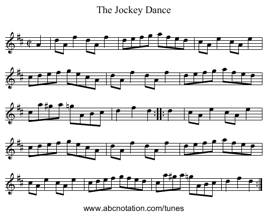 Jockey Dance, The - staff notation