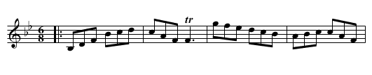 Jockey's Delight - staff notation