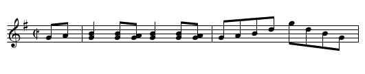 Jockey's Hornpipe [1] - staff notation