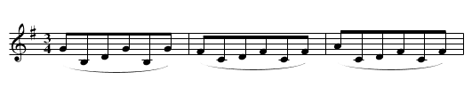 Jodler I - staff notation