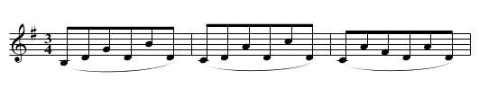 Jodler II - staff notation