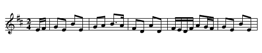 Joe Mills' - staff notation