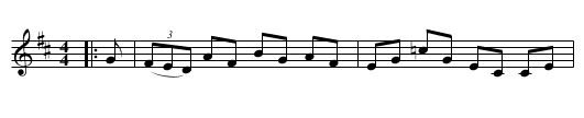 Joe Tanzy's Reel - staff notation