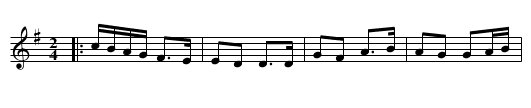 Joe Yates Polka - staff notation