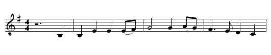 John Anderson, My Jo - staff notation
