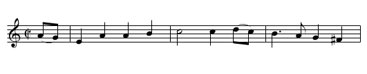 JOHN ANDERSON, MY JO - staff notation