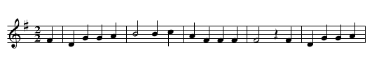 John Anderson - staff notation