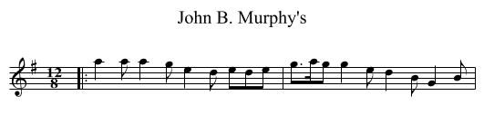 John B. Murphy's - staff notation