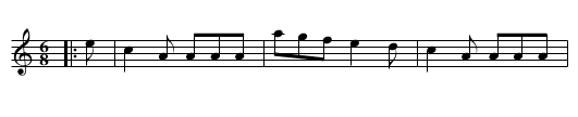 John Bain's Sister's Wedding - staff notation