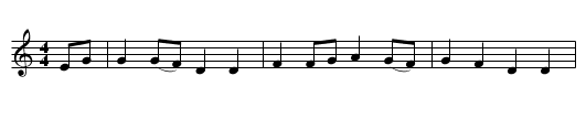 John Barleycorn - staff notation