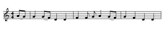 John Barleycorn - staff notation