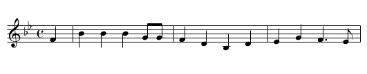 John Barleycorn - staff notation