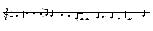 John Barleycorn's a Hero Bold - staff notation