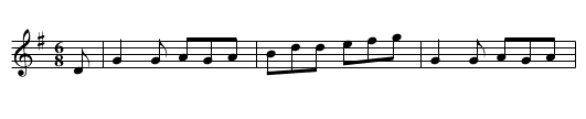 John Blessing's Delight - staff notation
