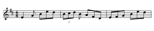 John Brady's Jig - staff notation